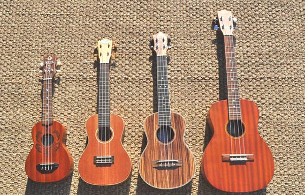 Đàn Ukulele Soprano, Concert, Tenor, Baritone